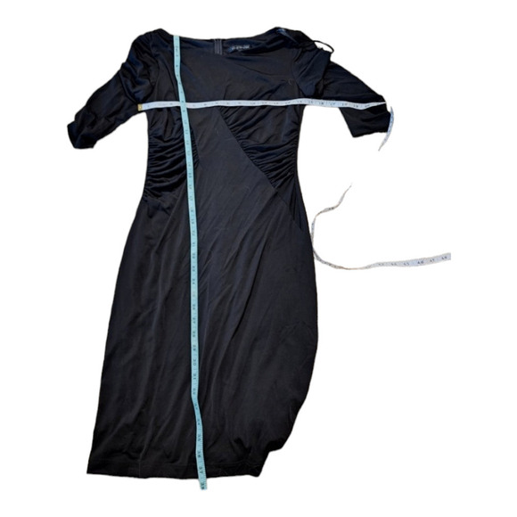 David meister long sleeve midi black dress size 2 - Picture 7 of 7